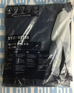 PORTWEST ST30 Biztex SMS Type 5/6 navy blue disposable coverall size medium - Picture 1 of 4