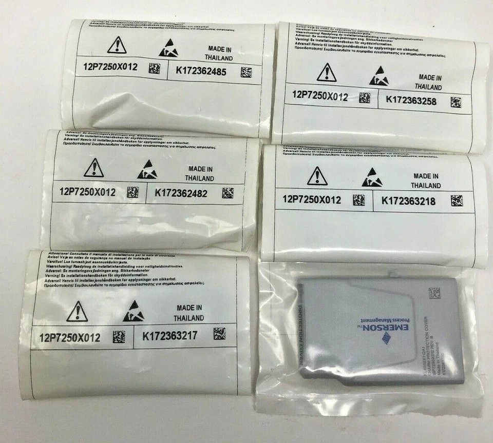 Lot of 6 NEW Emerson Charm Terminal Covers KL4502X1-QA1 12P7250X012 Rev B - Image 1 of 4