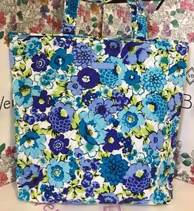 NWT Vera Bradley BlueBerry Blooms Work School Tote Shoulder Bag Purse Handbag - Picture 1 of 11