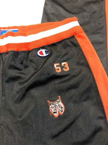 VINTAGE Champion Arizona Wildcats Pants Mens Large Black Orange Basketball NCAA Cover