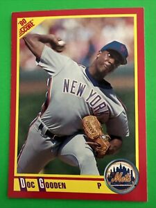 SCORE 1990 MLB Card DOC GOODEN New York Mets #313 EX-NM! ⚾️