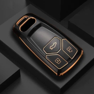 Custodia telecomando auto guscio morbido per Audi A4 B9 A5 A6 8S 8W Q5 Q7 4M S4 TT - Foto 1 di 7