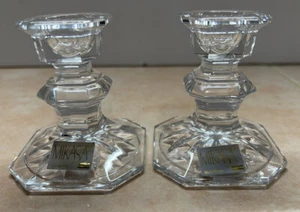 Mikasa Bleikristall Kerzenständer Kerzenhalter Edinburgh XY 386/339 3" 2er Set - Bild 1 von 5