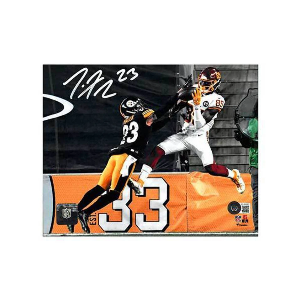 Foto firmada por Joe Haden Defendiendo Vs. Redskins 8x10 Foto 1 de 1