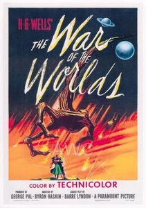 THE WAR OF THE WORLDS REPRODUCTION MOVIE POSTER A3 or A4 OPTIONS AVAILABLE - Bild 1 von 3
