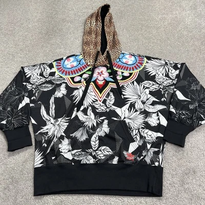 Adidas X FARM Rio Hoodie Womens Small Sweatshirt Tropical Multicolor Embroidery - Image 1 of 4