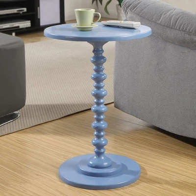 Palm Beach Spindle Table Round Side Table Elegant Indoor Furniture Easy Assembly - Image 1 of 4