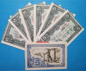 1 SOLO BILLETE DE LA IMAGEN de 5 pesetas 2ª REPÚBLICA ESPAÑOLA BILBAO año 1937. - Imagen 1 de 1