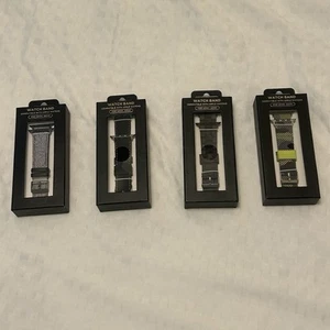 Set Of 4 Watch Bands for Apple Watch (For 42MM, 44MM) New In Box NIB Unopened - Zdjęcie 1 z 16