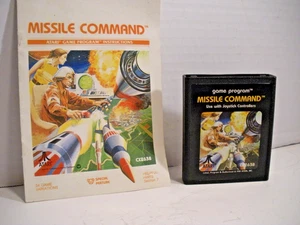Vintage Atari 2600 Game Cartridge Missile Command CX2638 w Instruction Manual 81 - Picture 1 of 4