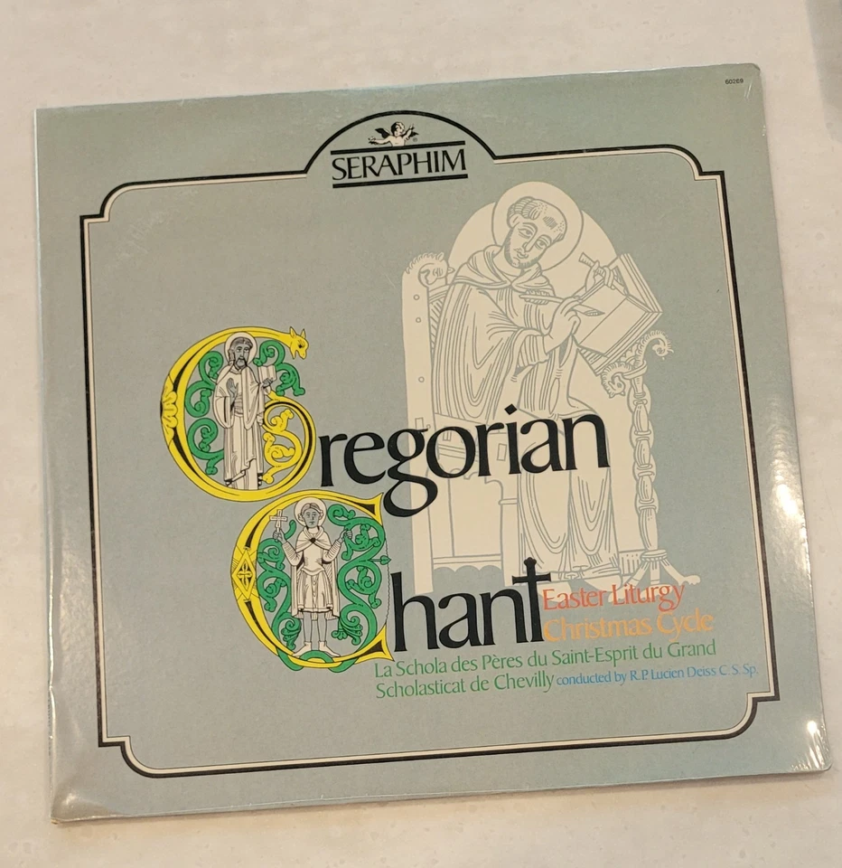 Gregorian Chant Easter Liturgy Christmas Cycle LP Vinyl Record Seraphim - Image 1 of 2