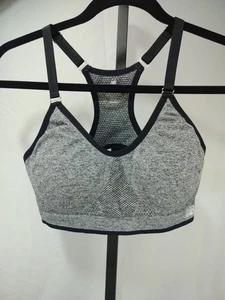 Reggiseno sportivo donna New Balance grigio, nero, argento racerback, taglia L - Foto 1 di 21