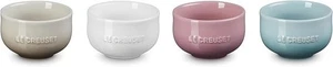 Le Creuset Mini Flora Bowl  8cm 4pc SeaSalt, MauvePink, Nutmeg, WhiteLuster New - Picture 1 of 5