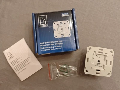 HomeMatic Wireless Dimming Actuator 1-Way Flush Mount (HM-LC-Dim1TPBU-FM) Original Packaging (Like New) - Image 1 of 4