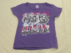 Camiseta Monster High Girls Gráfica Manga Corta Ghouls Rule! Púrpura L (10/12) - Imagen 1 de 5