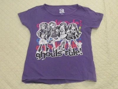 Camiseta Monster High Girls Gráfica Manga Corta Ghouls Rule! Púrpura L (10/12) Foto 1 de 4