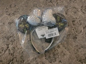 Disney Parks Minnie Mouse Ears 100 Years Anniversary Ears Headband Silver Bow - Picture 1 of 2