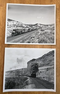 Lot of 2 Vintage Train 8 X 10 Photographs: Denver and Rio Grande Western H - Picture 1 of 7