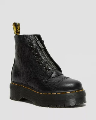 DR. MARTENS DR.MARTENS STIVALI PLATFORM IN NAPPA LAVORATA SINCLAIR NERO