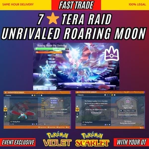 UNRIVALED ROARING MOON⭐️ MIGHTIEST MARK⭐️ Untouched - Pokemon Scarlet And Violet - Picture 1 of 6
