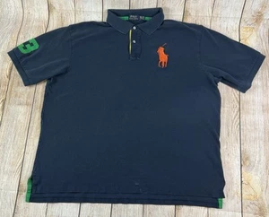 Mens Polo Ralph Lauren Polo Shirt Size 2XLT Orange Pony Big 3 Navy Green Yellow - Picture 1 of 6