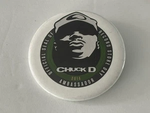 CHUCK D Public Enemy Co-founder RSD 2014 RECORD STORE DAY Ambassador Button NEW - Picture 1 of 2