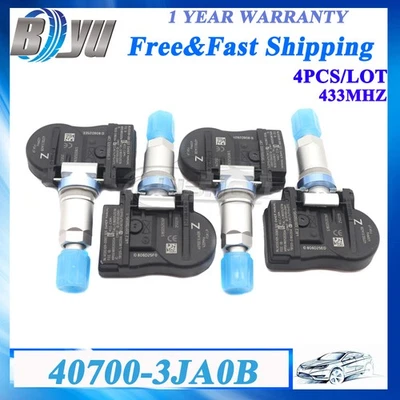 For Nissan Altima Infiniti 433MHz 4X NEW 40700-3JA0B TPMS TIRE PRESSURE SENSOR - Image 1 of 4