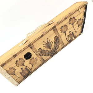 Cítara vintage Madagascar CAJA MAROVANY con cuerdas de metal y mango MADERA QUEMADA - Imagen 1 de 24