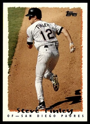 1995 Topps Traded & Rookies Steve Finley San Diego Padres #91T - Image 1 of 2