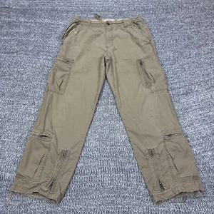 VINTAGE Old Navy Pants Mens 33 Baggy Utility Grunge Paratrooper Y2K Military 00s - Picture 1 of 16