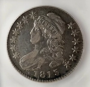 RARE 1813 Capped Bust Half Dollar VF35 ICG Better Date Nice Eye Appeal & Details - Picture 1 of 4