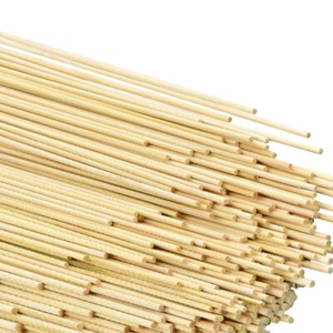 100 piezas 30 cm * 2 mm palo de bambú delgado hágalo usted mismo para piezas de madera modelo hechas a mano pasatiempo - Imagen 1 de 4