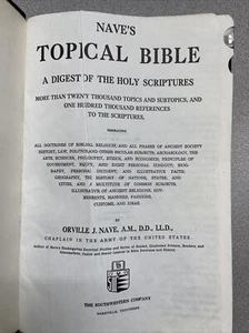 1962 Nave's Topical Bible Digest of the Holy Scriptures Imitation Leather - Imagen 1 de 10
