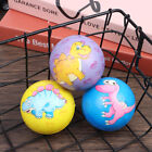 63mm Cartoon Dinosaur Stress Ball PU Ball Children's Educational Toy Sponge  D?6