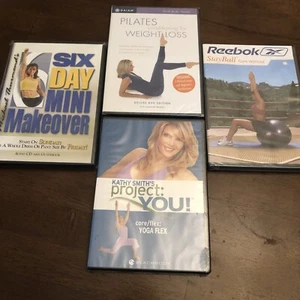 4 Sealed Yoga-Pilates DVD 21.99$ Free Shipping Gaiam/Kathy Smith’s 4 Sealed DVD - Picture 1 of 5