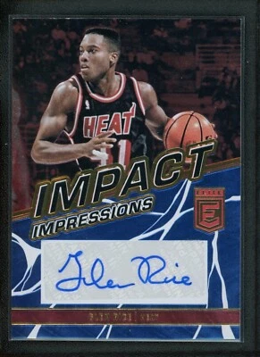 2022-23 GLEN RICE 09/25 签名帕尼尼·唐鲁斯精英冲击影响亲笔签名 — 第 1/2 张图片