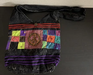 Bandolera Rising Hippie Boho Bandolera Floral Corte Afeitar Retazos Bohemio Nepal Bolso - Imagen 1 de 3