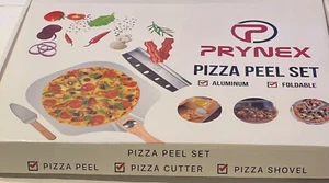Prynex Set Bucciapizza Taglierina e Pala Pieghevole in Alluminio Nuovo In Scatola - Foto 1 di 4