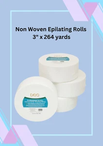 Non woven epilating roll 3" x 264 yards paper waxing strips body hair removal - Picture 1 of 5
