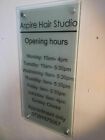 SHOP ENTRANCE OPENING TIMES MODERN PLAQUE OPENING TIMES WALL DISPLAY SIGNAGE