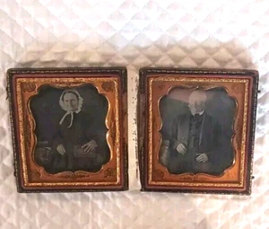 6ta Placa Doble Daguerrotipo 1800 Pareja Identificada Polhemus-Demarest - Imagen 1 de 12