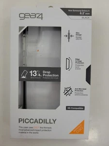 Custodia Gear4 Piccadilly per Samsung Galaxy S2020 6,2" - bordo trasparente/nero - Foto 1 di 12