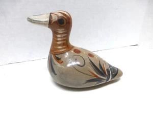 Vintage Tonola Mexican Folk Art Pottery Bird - Hand Painted - Picture 1 of 4