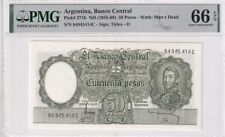 Argentina 50 Pesos ND 1955-1968 P 271 b Gem UNC PMG 66 EPQ