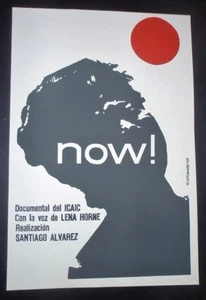 Venta/AHORA/Póster de serigrafía cubano para película sobre derechos civiles de Estados Unidos/Arte cubano - Imagen 1 de 4
