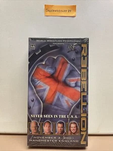 WWE WWF REBELLION NOVEMBER 3 2001 VHS! NEW AND SEALED! THE ROCK STONE COLD - Picture 1 of 6