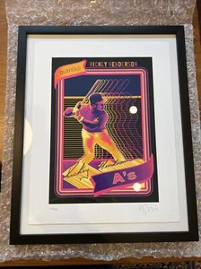 Topps Project 2020 Fine Art Print Rickey Henderson COA 46/99 Oakland A’s - Bild 1 von 16
