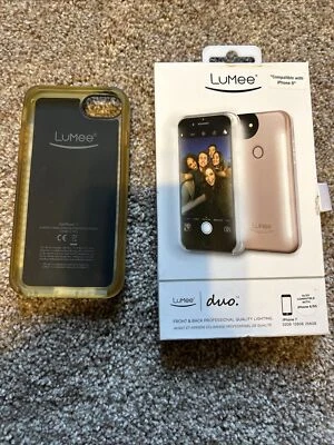 LuMee Duo LED Lighting Selfie Case for iPhone 8 iPhone 7 iPhone 6/6s - Pink NEW - Image 1 of 4
