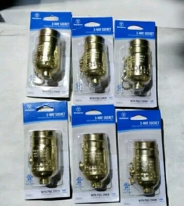 6 pack Westinghouse Lighting 70431 3-Way Pull Chain Lamp Socket - Quantity 6 - Picture 1 of 1