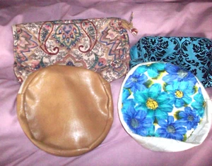 Few- vintage- and -modern -small- zip- up -make- up -or- wash- bags - Picture 1 of 7